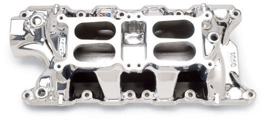 Edelbrock ED75354 RPM Air-Gap Dual Quad Intake Manifold - Endurashine Finish Ford 289-302W 1500-6500 RPM ED75354