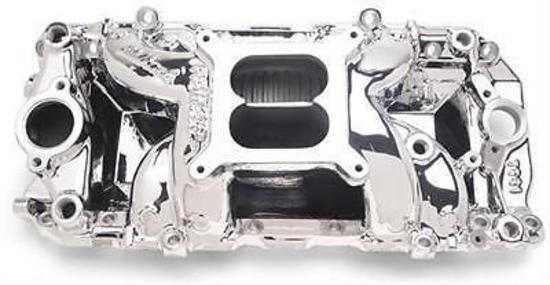 Edelbrock ED75614 Edelbrock RPM Air Gap Intake Manifold Chev BB 396-454 Oval Port E-Shine ED75614