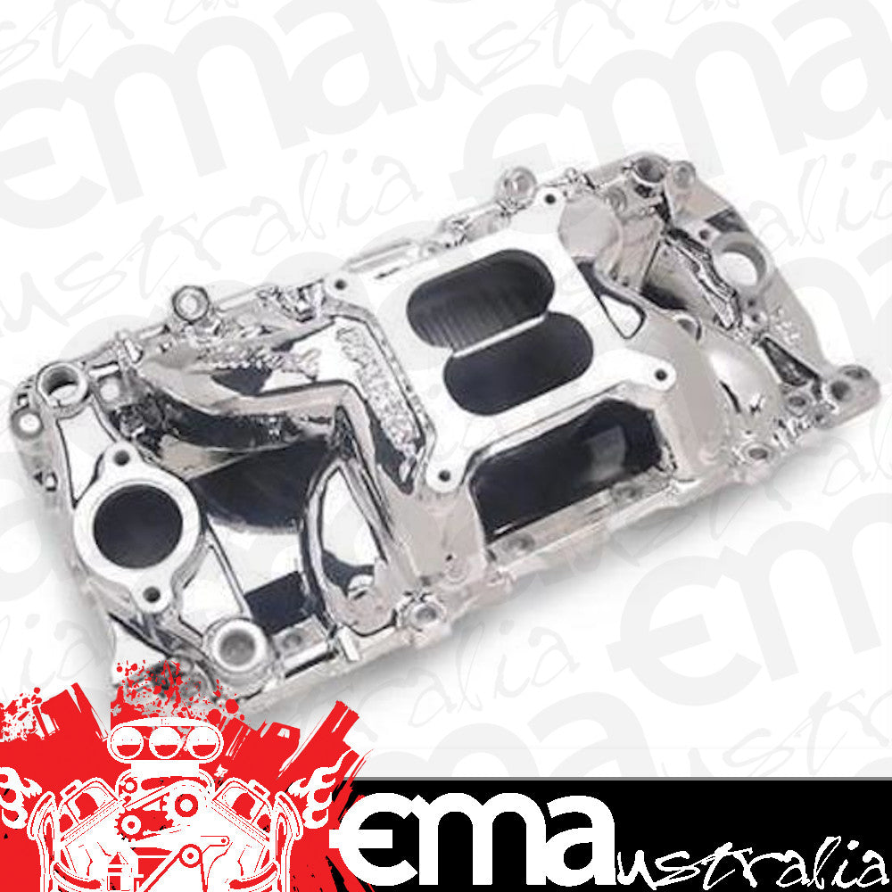 Edelbrock ED75614 Edelbrock RPM Air Gap Intake Manifold Chev BB 396-454 Oval Port E-Shine ED75614