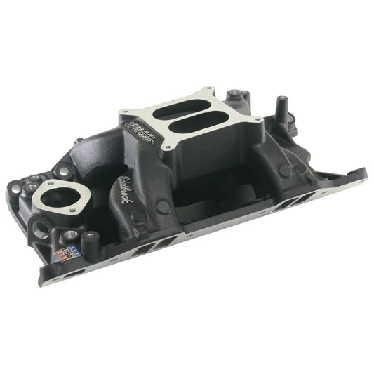 Edelbrock ED75763 Chrysler 318-360 Performer RPM Air-Gap Intake Manifold Black