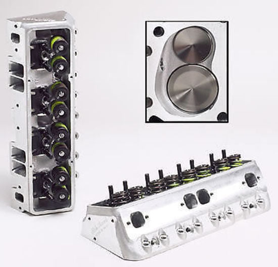 Edelbrock ED77599 Chev SB 302 327 350 400 Victor Jr. Cylinder Heads (each)