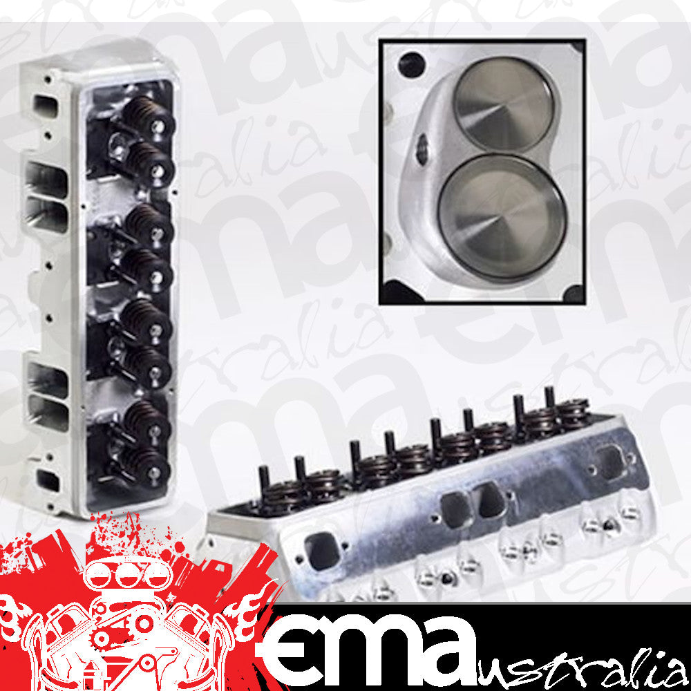 Edelbrock ED77619 Chev SB 302 327 350 400 Victor Jr. Cylinder Heads (each)