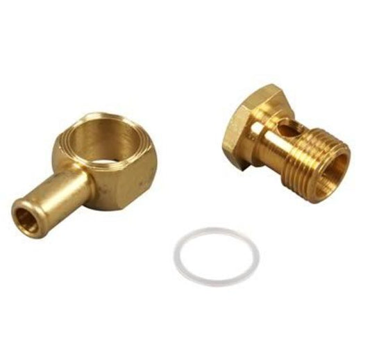 Edelbrock ED8089 Carburetor Fuel Inlet Fitting 5/8''-20 w/ 3/8'' Inlet