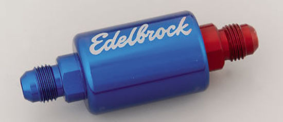 Edelbrock ED8130 Inline Anodised Aluminium Fuel Filter