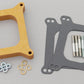 Edelbrock ED8720 Edelbrock 1" Wood Carburetor Spacer Kit 4Bbl Square Bore Open Centre ED8720