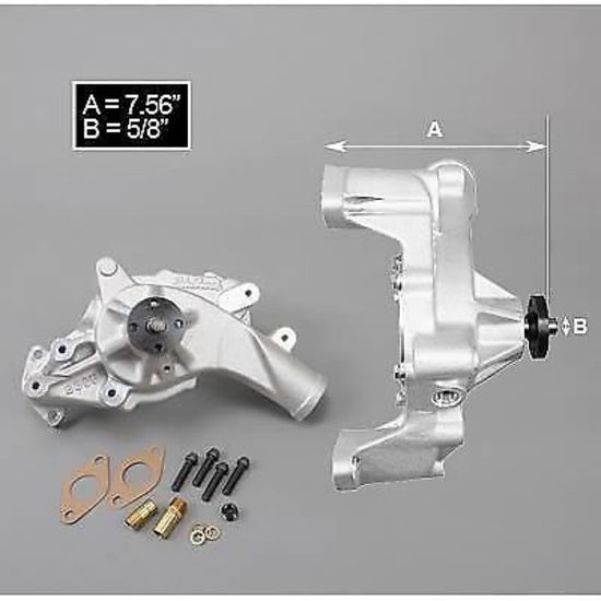Edelbrock ED8805 Edelbrock High Volume Alloy Water Pump Ford BB 352-428 Fe 1965-'76 ED8805