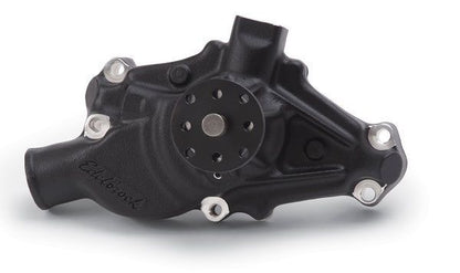 Edelbrock 88103 Water Pump for Small-Block Chevy in Black Finish (Short)