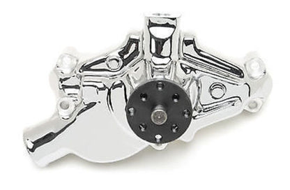 Edelbrock ED88104 Edelbrock Endurashine Alloy Short Water Pump Chev Small Block 265-350 ED88104