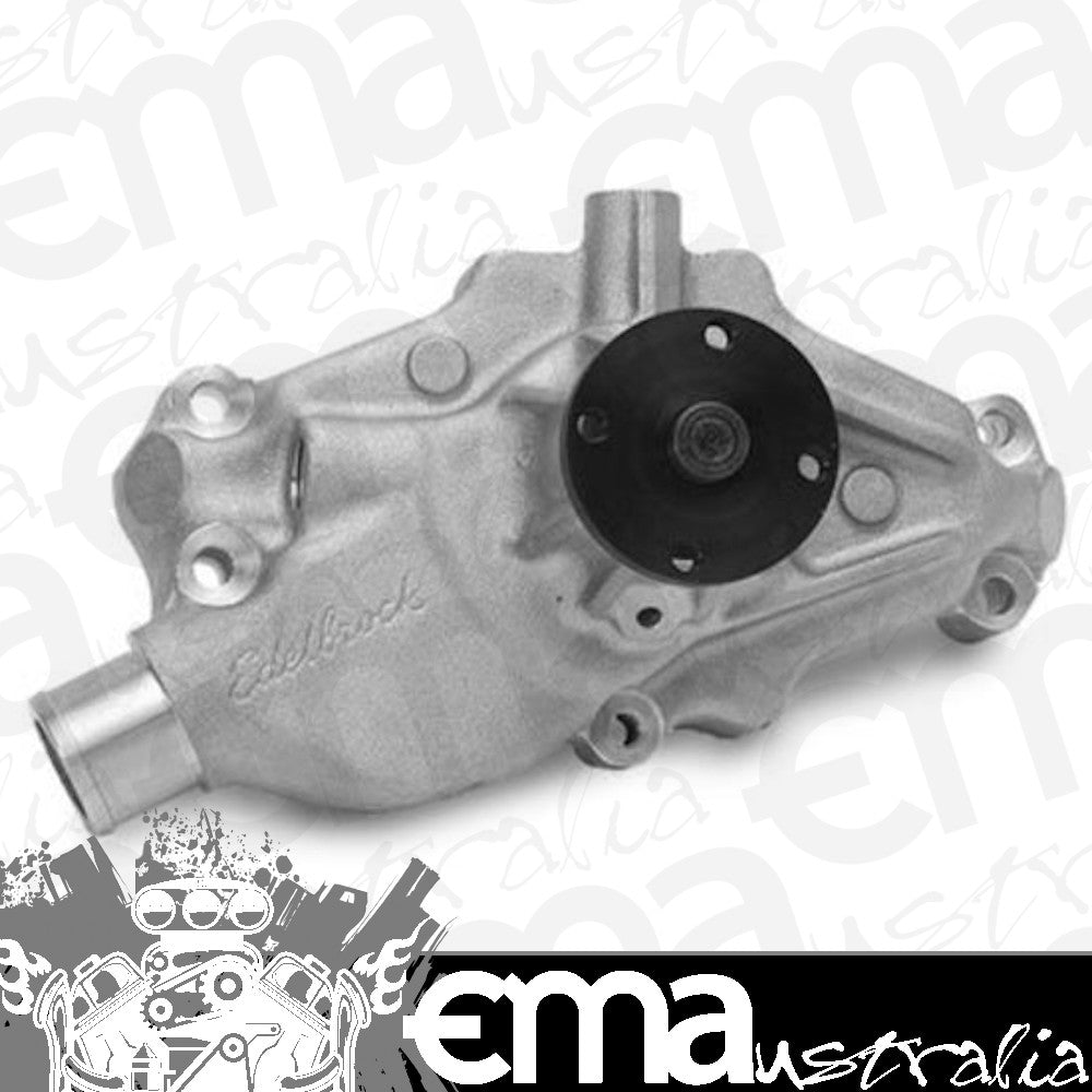 Edelbrock ED8815 Victor Series Aluminium Water Pump - Reverse Rotation Small Block Chevy Corvette 1984-91 Short Style 3/4" Pilot Shaft ED8815