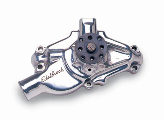 Edelbrock ED8820 Victor Series Aluminium Water Pump - Polished for Small Block Chevy Short Style 5/8" Pilot Shaft ED8820