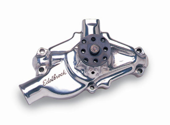 Edelbrock 8820 Water Pump for Small-Block Chevy in Polished Finish (Short)
