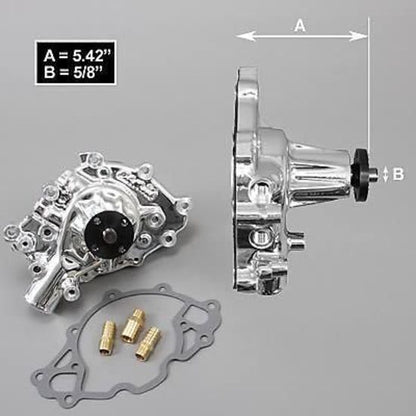 Edelbrock 88414 Water Pump for Small-Block Ford in EnduraShine Finish