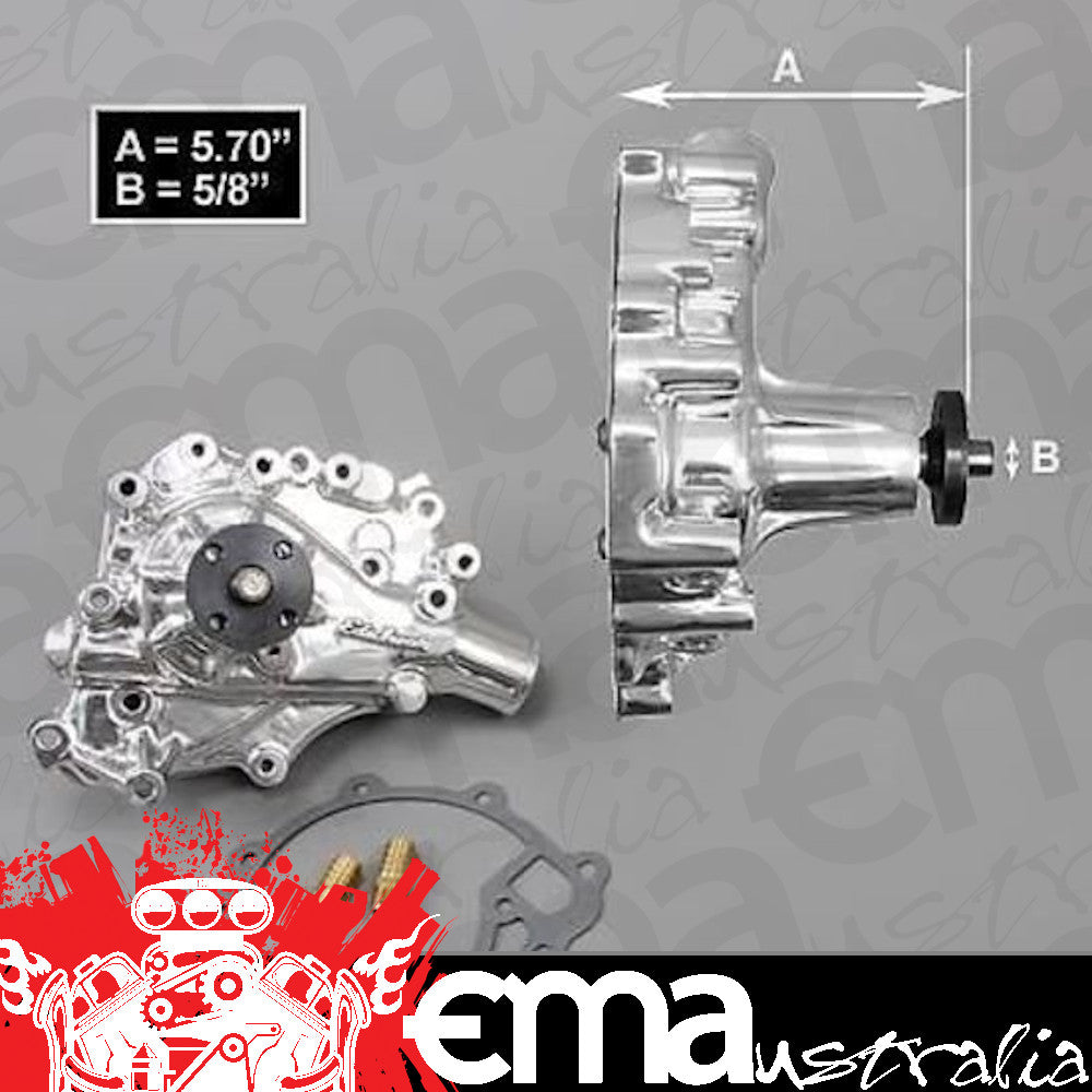 Edelbrock ED8848 Edelbrock Victor Series H/V Water Pump suit 302-351W Polished ED8848