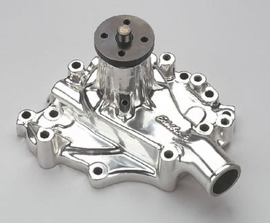 Edelbrock ED8849 Ford 302-351C Edelbrock Victor Series H/V Water Pump Polished Clockwise ED8849