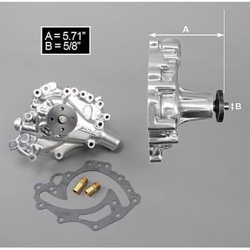 Edelbrock 8849 Water Pump for Small-Block Ford 1970-79 351C and 351M/400 in Polished Finish