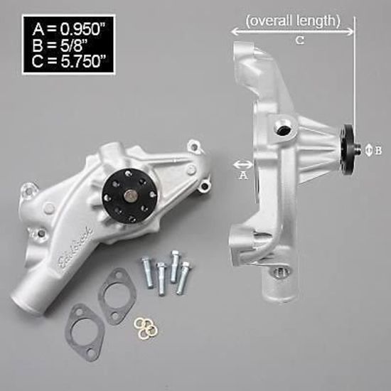 Edelbrock ED8850 Chev Big Block Short Style Victor Series Aluminium Water Pump