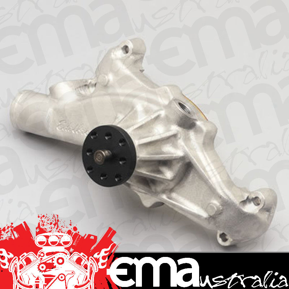 Edelbrock ED8854 Victor Series Aluminium Water Pump - Reverse Rotation Big Block Chevy Short-Style Pump for Serpentine Belt 5/8" Pilot Shaft ED8854