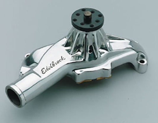 Edelbrock ED8864 Edelbrock Victor H/V Short Water Pump Chev BB Reverse Rotation Polished ED8864