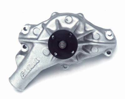 Edelbrock 8881 Long Water Pump #8881 For Small-Block Chevy, Reverse Rotation, Satin Finish