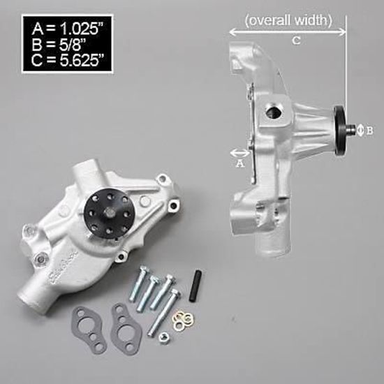 Edelbrock ED8882 Edelbrock Victor Series Chev SB H/V Alloy Water Pump Rev Rotation ED8882