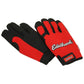Edelbrock ED9138 Edelbrock Mechanics Gloves ED9138, Size X Large Red/Black