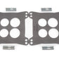 Edelbrock ED9267 Heat Insulator Gasket - 0.320" Thick Square-Bore for Edelbrock Dual-Quad Manifolds - .125" Thick - 2 Gaskets Included ED9267