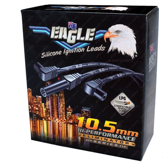 Eagle ELE1058005R Eliminator Series II 10.5mm Universal Lead Set 90¡ HEI Cap & 90¡ Plug