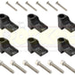 Eagle ELESFK-1BK Universal Horizontal 6 Piece Separator Fitting Kit - Black