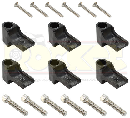 Eagle Specialty Products ELESFK-1BK Universal Horizontal 6 Piece Separator Fitting Kit - Black