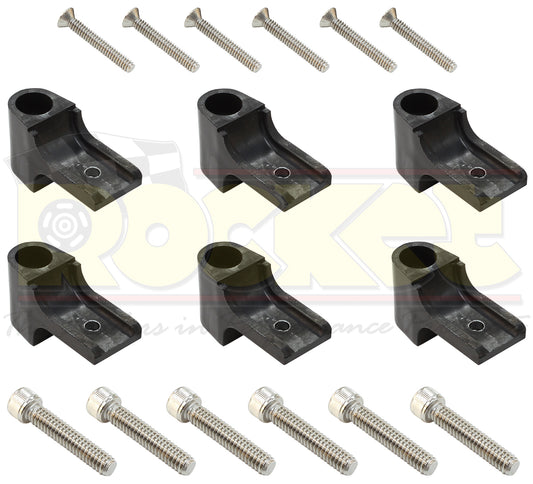 Eagle ELESFK-1BK Universal Horizontal 6 Piece Separator Fitting Kit - Black