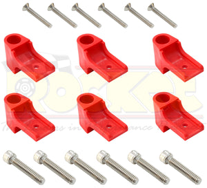 Eagle ELESFK-1R Universal Horizontal 6 Piece Separator Fitting Kit - Red