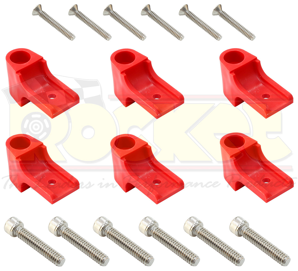 Eagle ELESFK-1R Universal Horizontal 6 Piece Separator Fitting Kit - Red