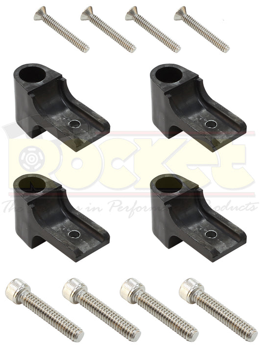 Eagle ELESFK-2BK Universal Horizontal 4 Piece Separator Fitting Kit - Black