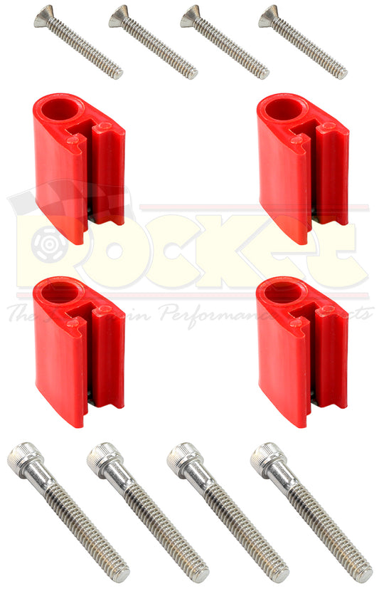 Eagle ELESFK-4R Universal VErtical 4 Piece Separator Fitting Kit - Red