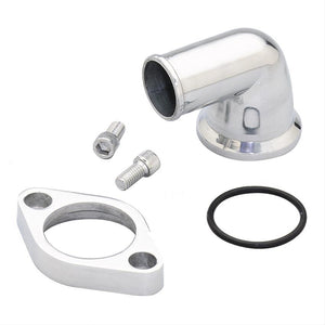 Engine Master EMA-371101 Chev SB BB Aluminum Water Neck 90-Degree Polished