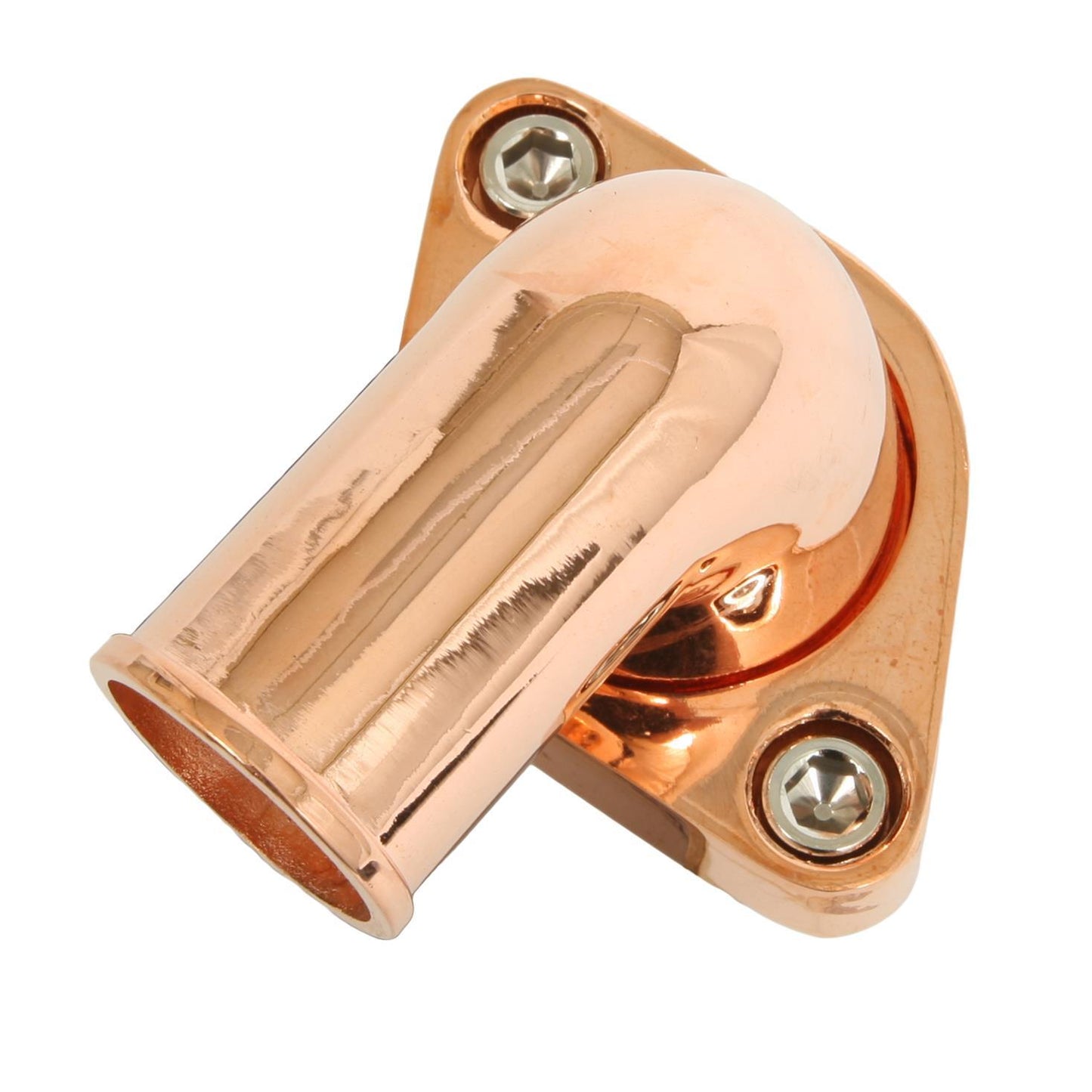Engine Master EMA-371101CPR Chev SB BB Aluminum Water Neck 90-Degree Copper