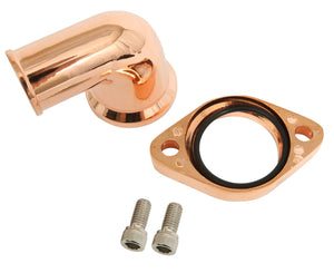 Engine Master EMA-371101CPR Chev SB BB Aluminum Water Neck 90-Degree Copper