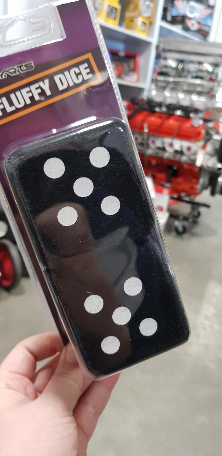 Engine Master EMA-44300 Black Fluffy Dice