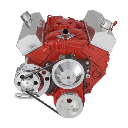 CVF Racing CVF-350-ALT-SYSTEM-C-LWP CHEVY SMALL BLOCK V-BELT SYSTEM