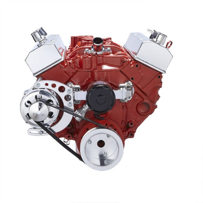 CVF Racing CVF-350-SERPENTINE-ALT-C-EWP 350-SERPENTINE-ALT-C-EWP Chevy Small Block Serpentine Conversion - Alternator Only Electric Water Pump