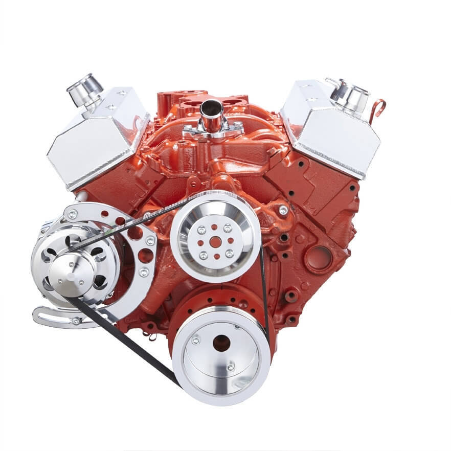 CVF 350-SERPENTINE-ALT-C Chevy Small Block Serpentine Conversion - Alternator Only Long Water Pump