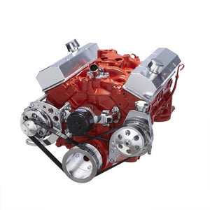 CVF 350-SERPENTINE-PS-C-EWP Chevy Small Block Serpentine Conversion - Power Steering Electric Water Pump