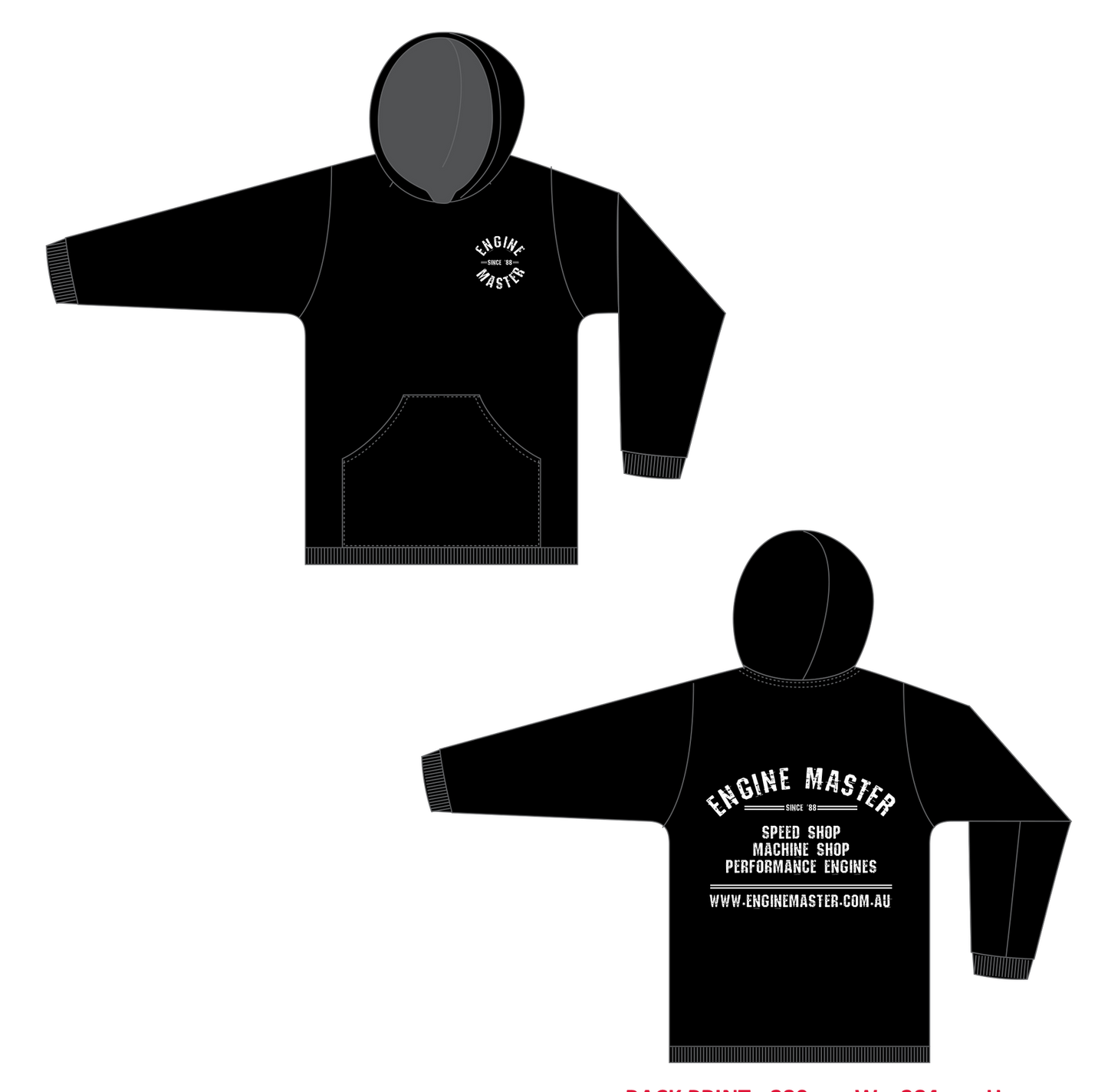 Engine Master Retro Speed Shop Hoodie