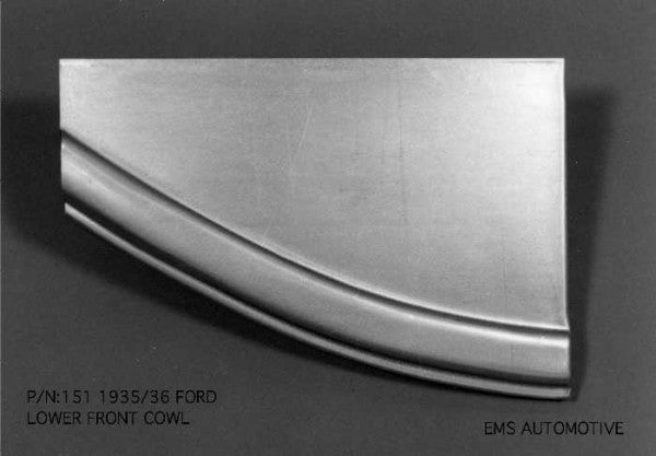 EMS Automotive Products EMS151 Lower Front Cowl suit 1935-36 Ford All Body Styles