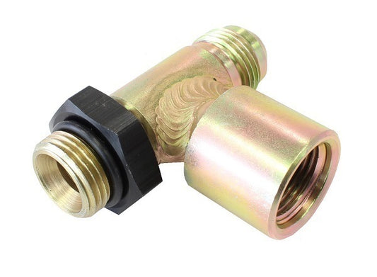 Enderle EN7000 Hi-Speed Tee Fitting -10an Inlet & Outlet w/ -8an On Side