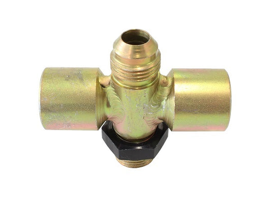 Enderle EN7001C Double Hi-Speed Tee Fitting -8an Inlet & Outlet w/ Dual -8an On Sides