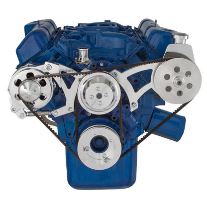 CVF 351C-PS-SYSTEM Ford 351C 351M & 400 V-Belt System - Power Steering & Alternator