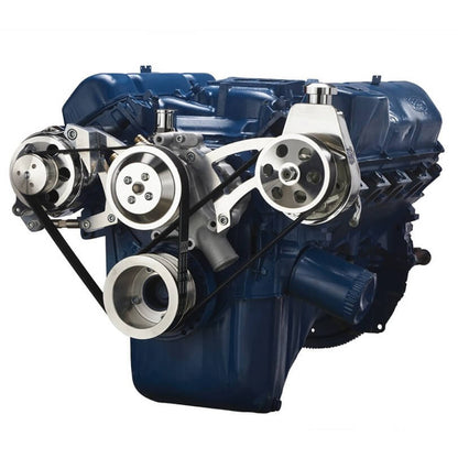 CVF Racing CVF-351C-SERPENTINE-PS 351C-SERPENTINE-PS Ford 351C 351M & 400 Serpentine System - Power Steering & Alternator