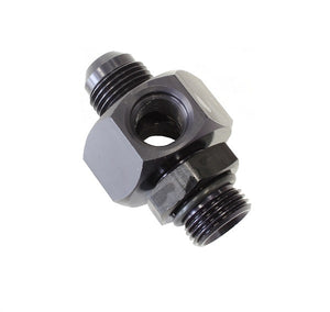 Enderle EN841-10-8B Pump Inlet Fitting -8an Bulkhead To -10an Flare w/ x2 -6an Returns