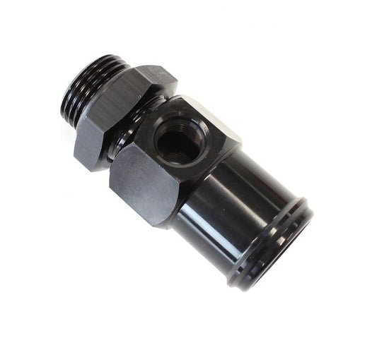 Enderle EN841-12B Pump Inlet Fitting -12an O-Ring To 1-1/4" Hose Barb w/ x2 -6an Returns